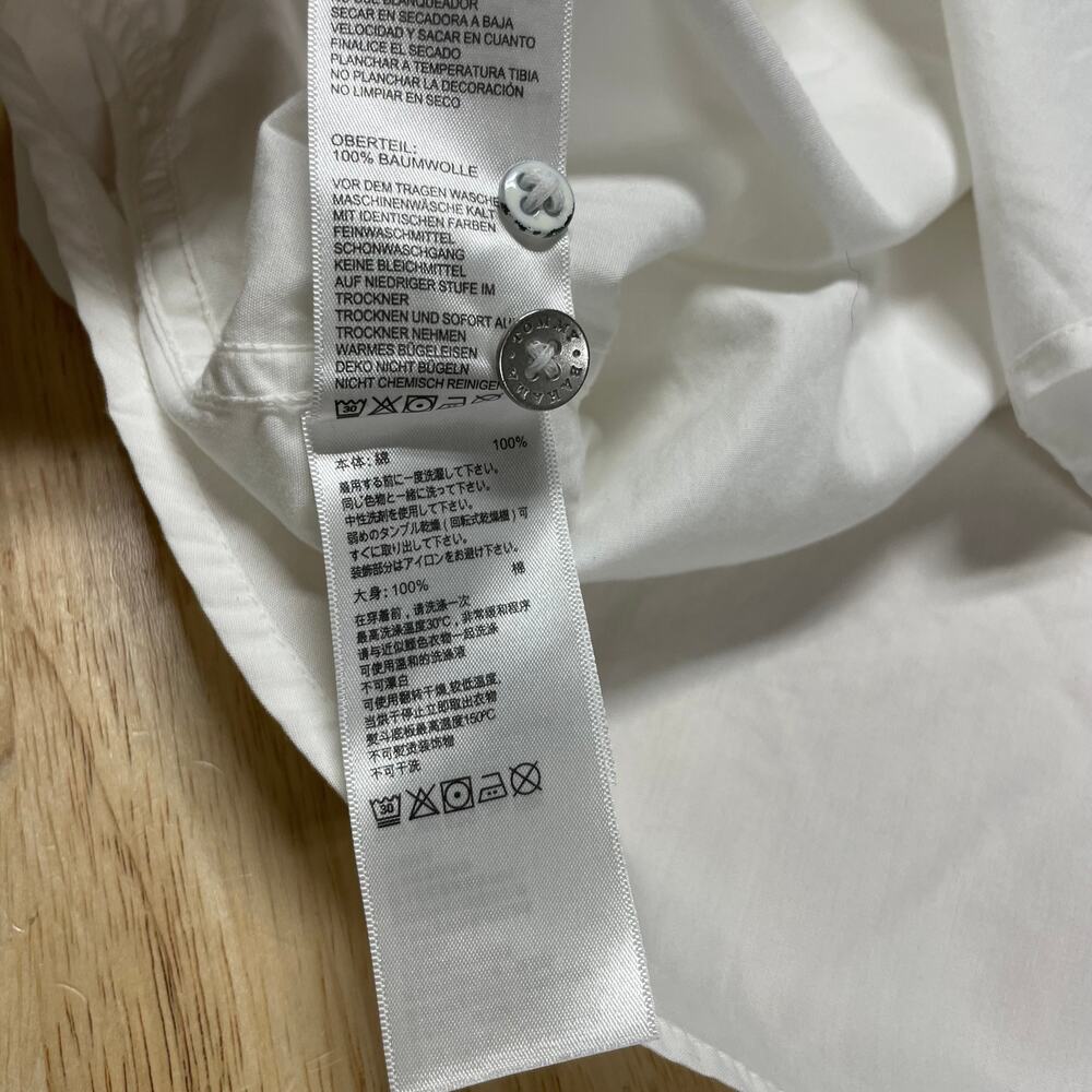 Tommy Bahama NWT Roll Tab Poplin Button Down Shirt White Size XS *Light Mark - Picture 9 of 11